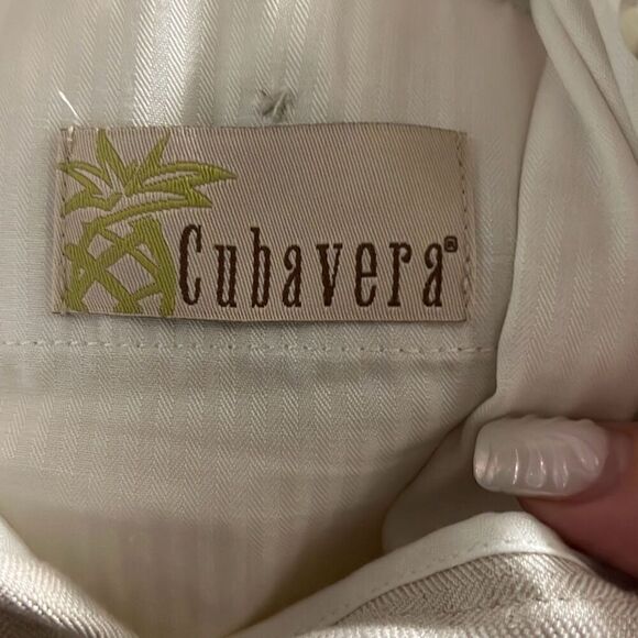 ✨CUBAVERA DELAVE LINEN FLAT FRONT PANTS 34/30✨ - Picture 6 of 8
